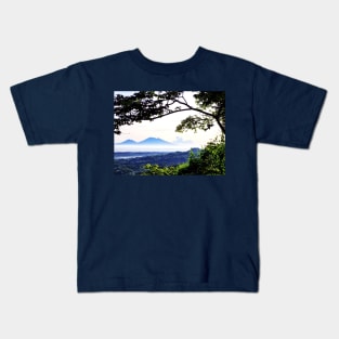 Hilltop mountain view Kids T-Shirt